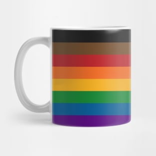 Solid Inclusive Rainbow Pride Flag Mug